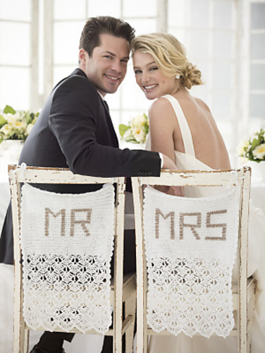 Mr & Mrs Wedding Chair Covers