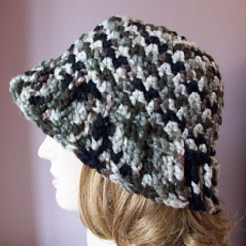 Seed Stitch Brim Hat