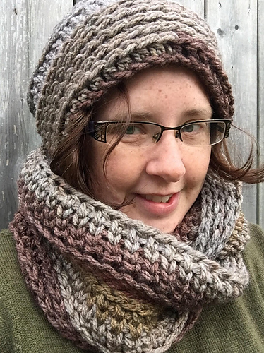 Ginger Spice Hat and Cowl Set