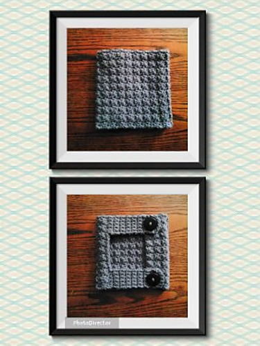 Squares and Buttons Boot Cuffs