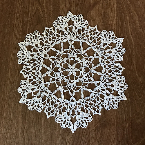 Lacy Six Point Doily
