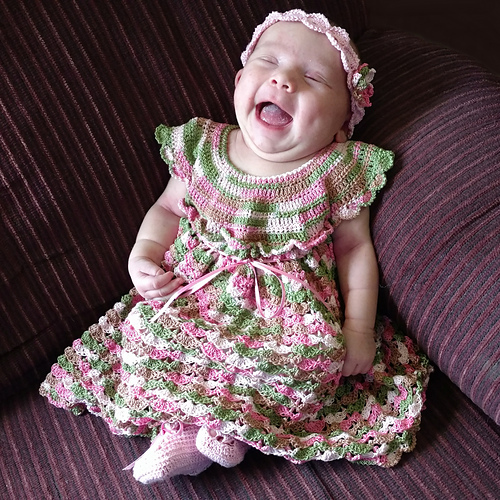 Gown of Shells Baby Pinafore