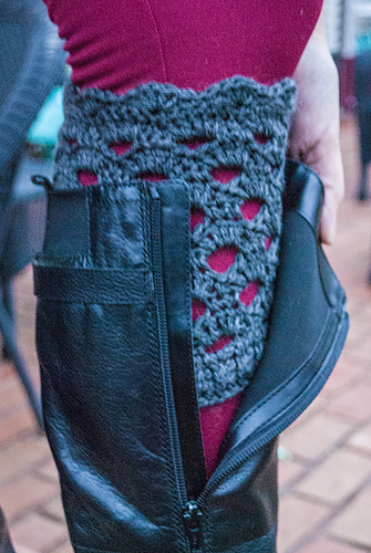 Shell Lace Boot Cuffs