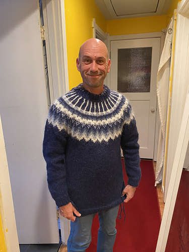 His and Her Pullover / Heil, Hneppt Peysa