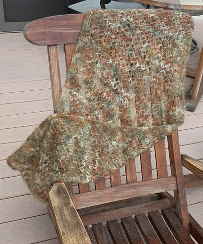 Etosha Mohair Reversible Lace Stole