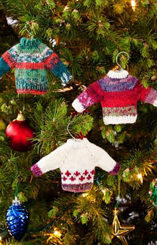 Noel Knit Sweater Ornaments