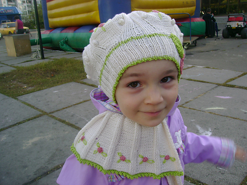 White Bobbled Girl Set