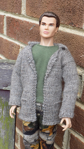 #0615 Gray sweater and black pants