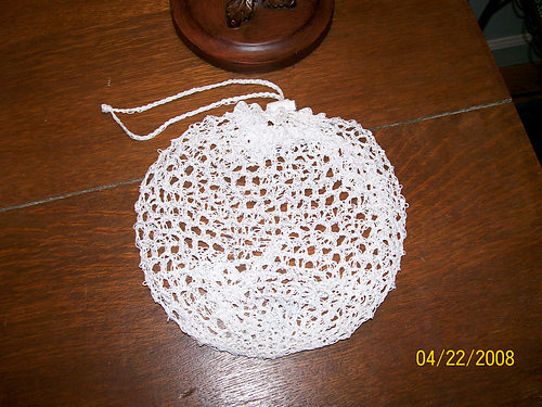 Crochet Baby Sock Laundry Bag