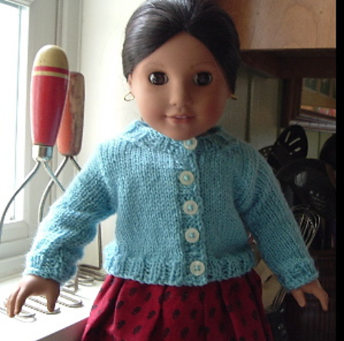 Boxy Cardigan for 18" Dolls