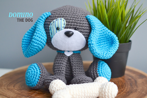 Amigurumi Domino The Dog
