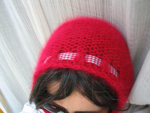 Fichu Rouge à Fossettes scarf
