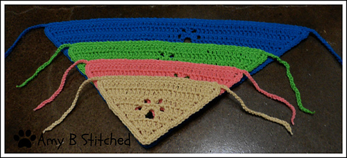 Meandering Paw Prints Pet Scarf