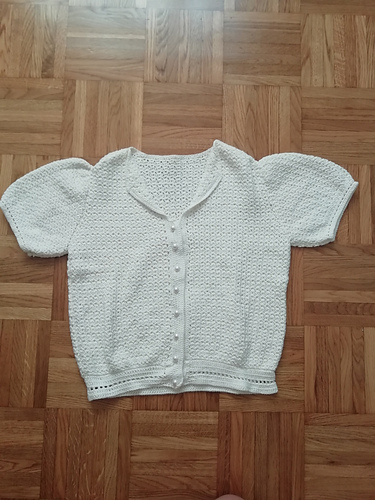 Crocheted Barette Stitch Blouse #122