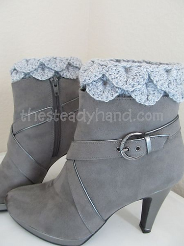 Crocodile Stitch Boot Cuff