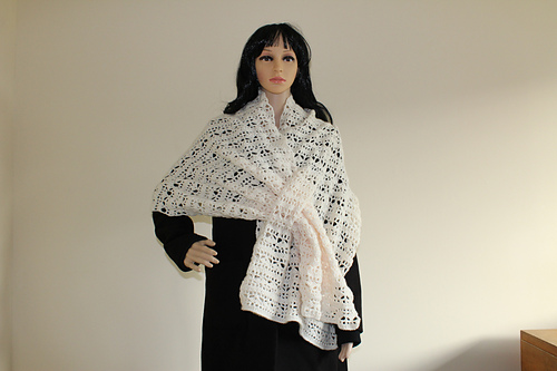 Shell Tuck Shawl