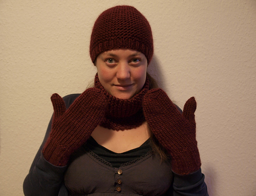 Easy Mittens in Stockinette Stitch