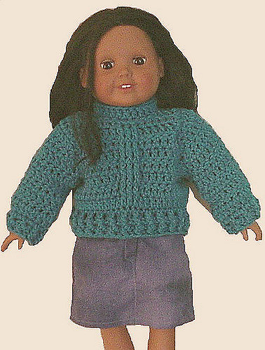 Mock Turtleneck Sweater for 18-inch Doll