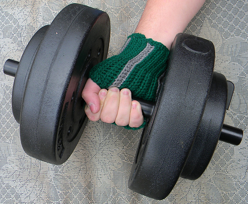 Unisex Beginner Fingerless Gloves or Wristers