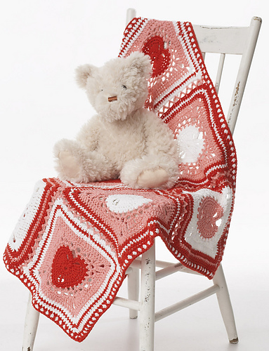 Heart Dishcloth & Blanket: Crochet Version