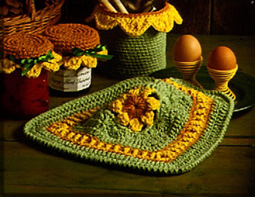 Sunflower Dishcloth