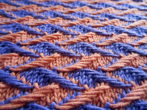 Zig-zag Jacquard Dishcloth