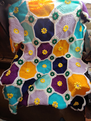 Big Colorful Throw & Pillows