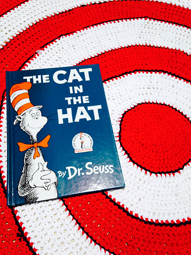 Cat in the Hat with a Splat Inspired Baby Blanket