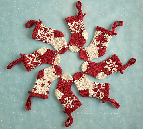 Mini Christmas Stocking Ornaments