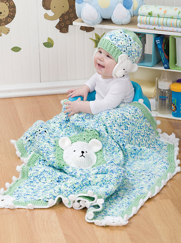 Polar Bear Blanket and Hat