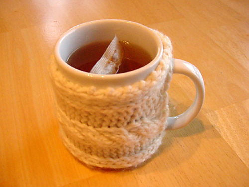 Cabled Coffee Cup Sweater