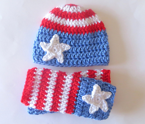Patriotic Hat / Leg Warmers