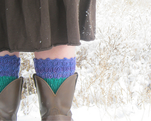 Delphinium Boot Cuffs