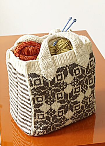 Felted Snowflake Tote