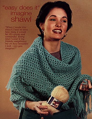 Easy Does It Triangle Crochet Shawl #649