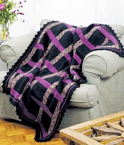 Woven Ribbon Afghan