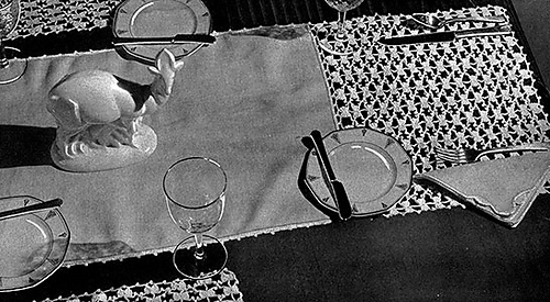 Butterfly Mesh Luncheon Set #789