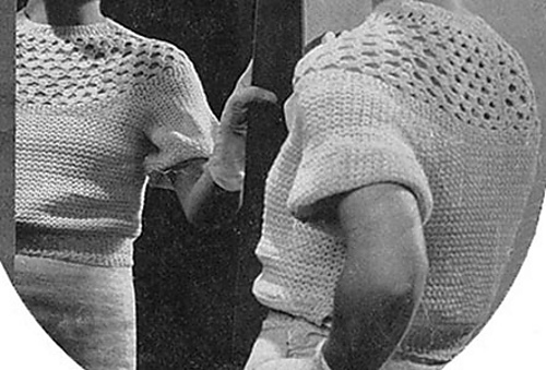 Lace Yoke Blouse #5
