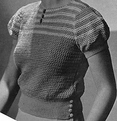Striped Yoke Blouse #7