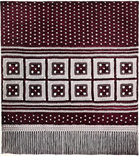 Table Runner with Crossed Squares #233