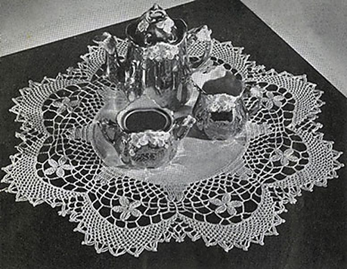 Floral Garland Doily #9-122