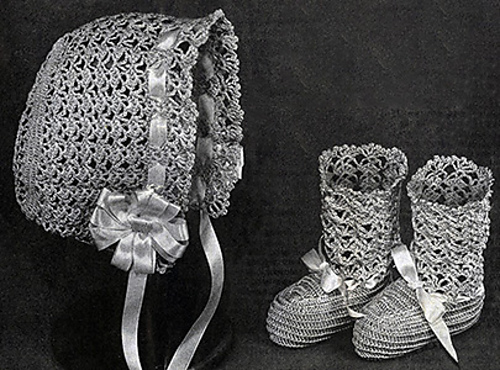 Cap and Booties #5197