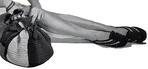 Beach Bag and Slippers Set #G-101