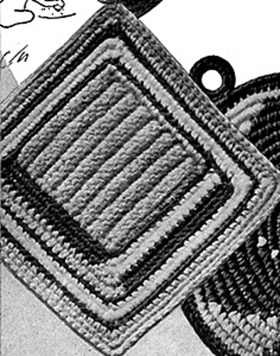Log Cabin Potholder #5525