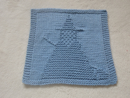 Simple Witch Dishcloth