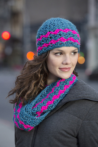 Cross-hatched Cowl & Beanie