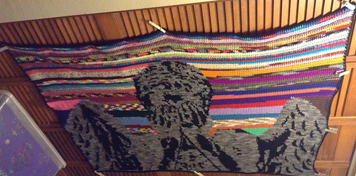 Scrappy Weeping Angel Afghan