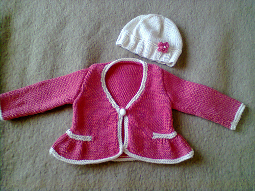 Design B - Cardigan, Hat and Shoes