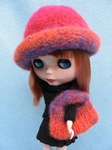 Blythe Felted Hat & Tote Bag