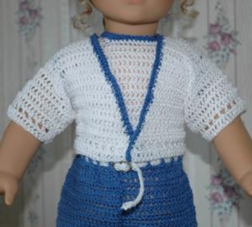 American Girl Doll Summer Cardigan